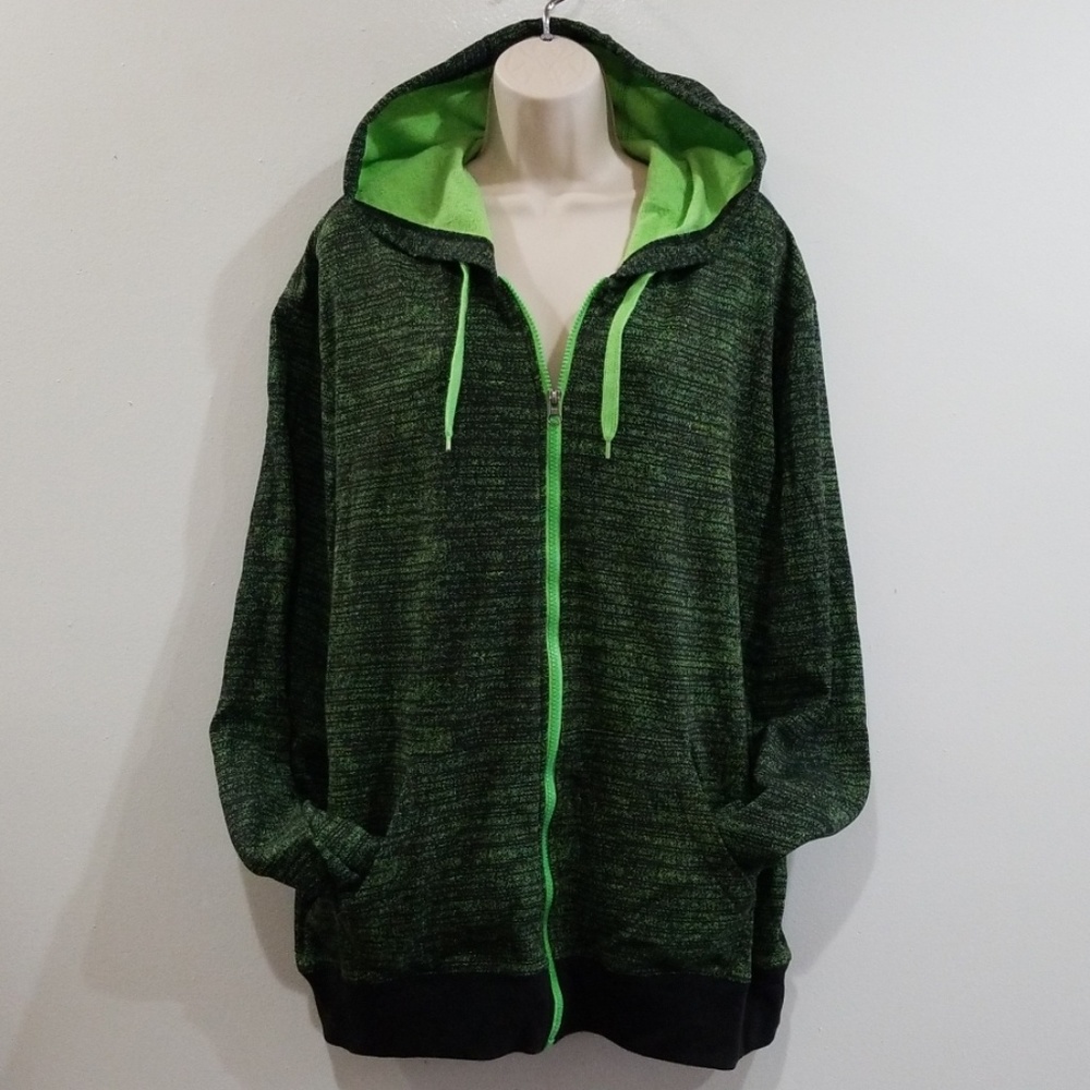 No boundaries men's green and black hoodie